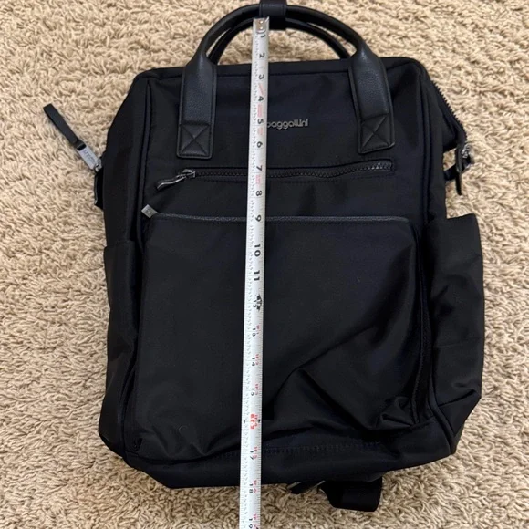 Baggallini Soho Laptop Handled Travel Backpack, Black - Picture 12 of 14